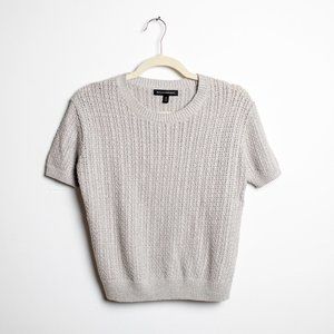 Banana Republic Silver Thread Short Sleeve Sweater
